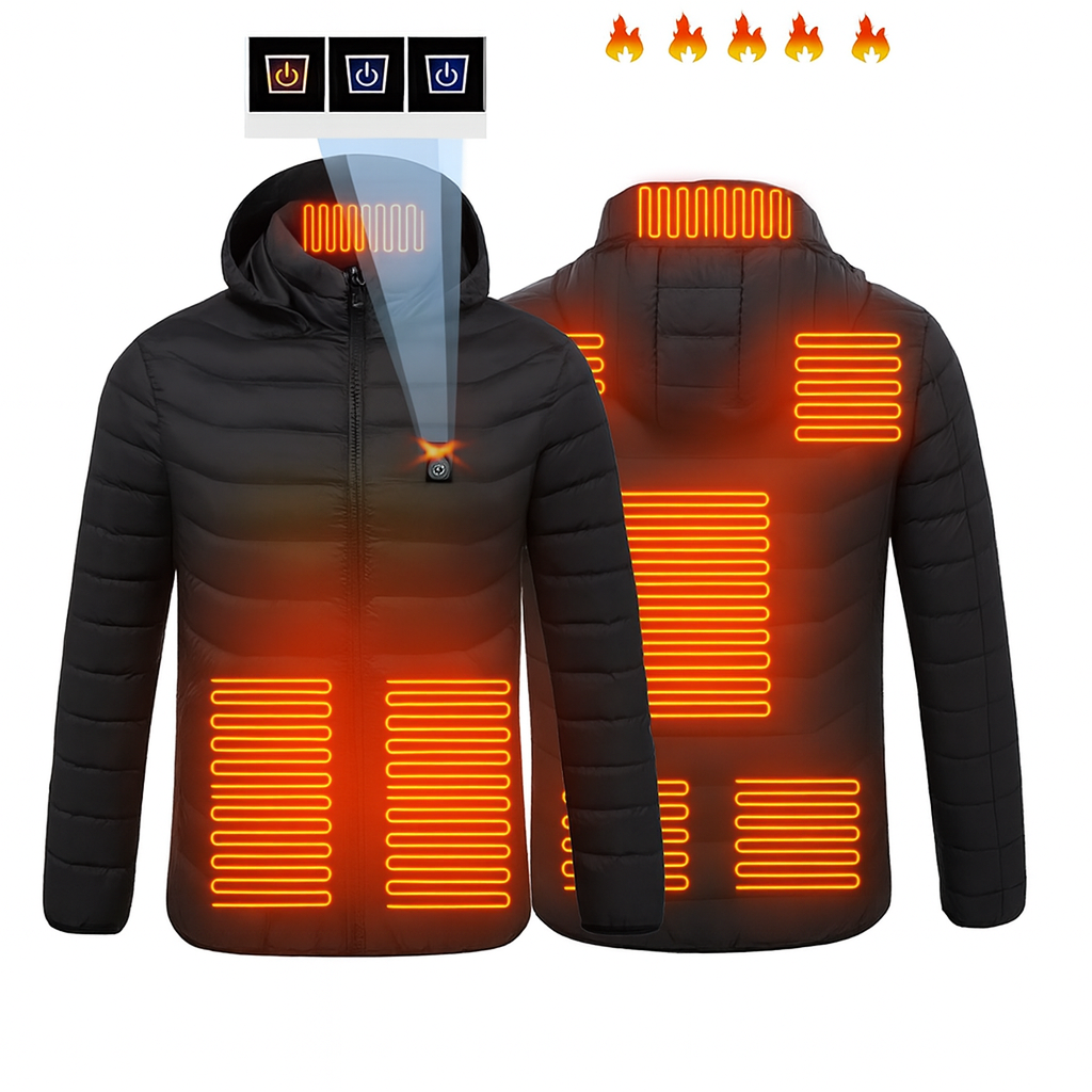 Smart Heated USB Jacket with Graphene for Winter