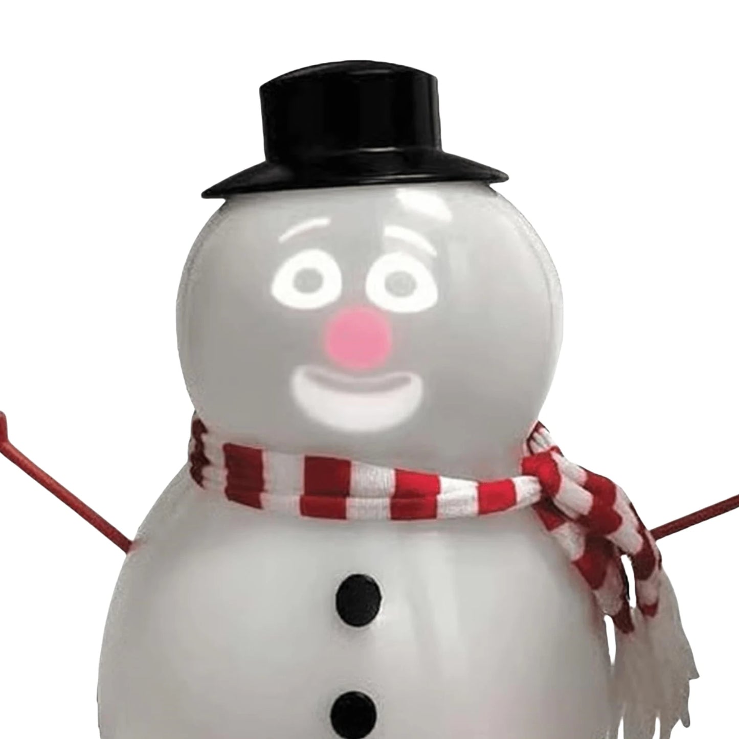 Talking Winking Snowman with Built-In Projector Speaker Singing Interactive Xmas Sculpture Cute Animated Snowman Ornament
