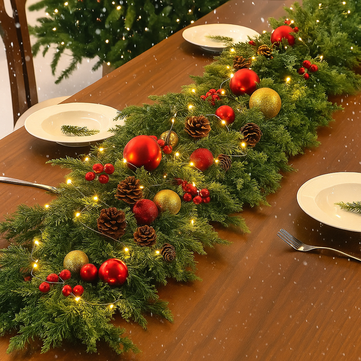 Lifelike Cedar Garland for Holiday Elegance™