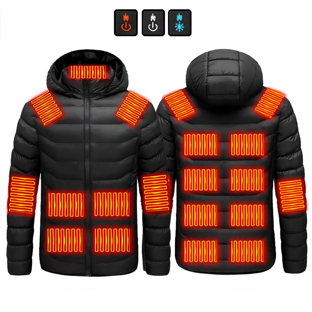 Smart Heated USB Jacket with Graphene for Winter