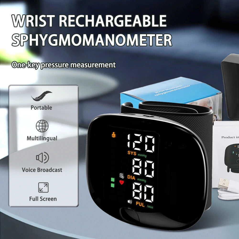 Wrist Health Monitor with Voice Alerts™