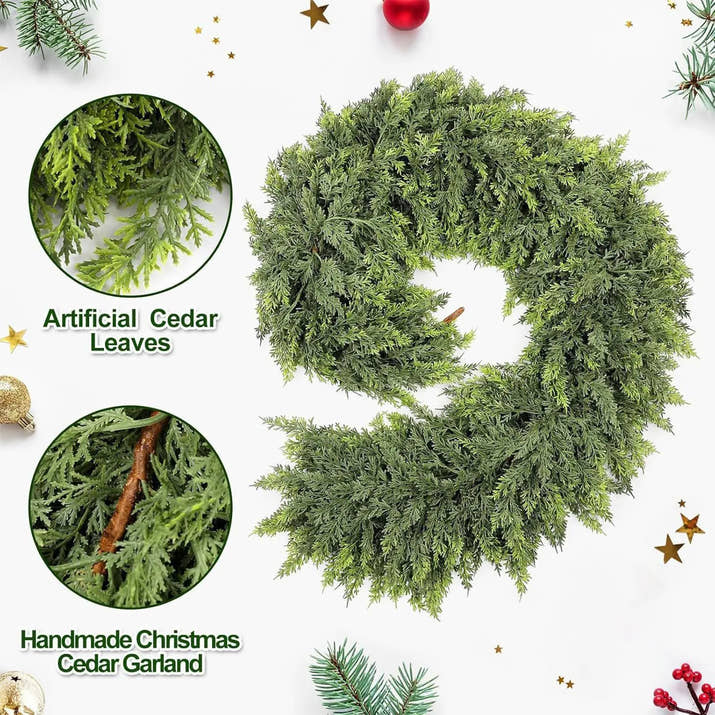 Lifelike Cedar Garland for Holiday Elegance™