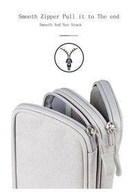 1Pc NEW Travel Organizer Bag Cable Storage Organizers Pouch Carry Case Portable Waterproof Double Layers Storage Bags Cable Cord
