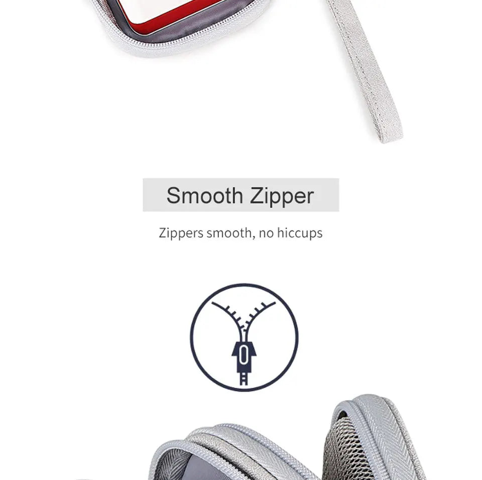 Data Cable Storage Bag Waterproof Portable Carry Case  Storage Bag Travel Organizer Bag for Cable Cord USB Charger