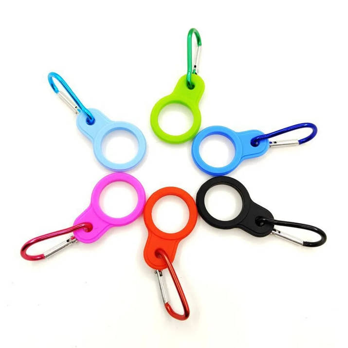 Water Bottle Holder Rubber Buckles Hook Sports Kettle Buckle Outdoor Carabiner Camping Hiking Tool Camping Equipment