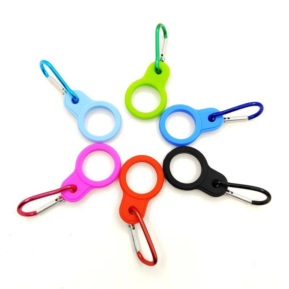 Water Bottle Holder Rubber Buckles Hook Sports Kettle Buckle Outdoor Carabiner Camping Hiking Tool Camping Equipment