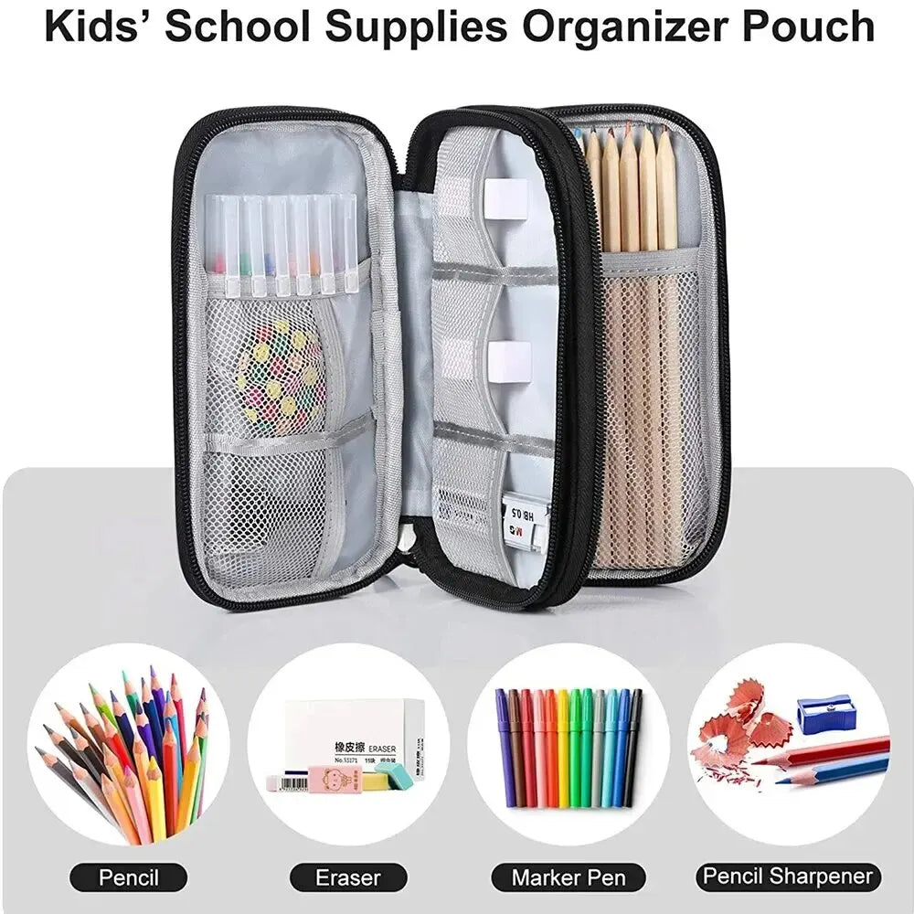 1Pc NEW Travel Organizer Bag Cable Storage Organizers Pouch Carry Case Portable Waterproof Double Layers Storage Bags Cable Cord