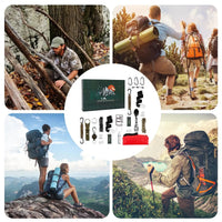 Outdoor Camping Tools Set Christmas Gift Box  For Men Christmas Advent Calendar Survival Kits24 Days Advent Countdown Calendar