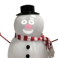 Talking Winking Snowman with Built-In Projector Speaker Singing Interactive Xmas Sculpture Cute Animated Snowman Ornament