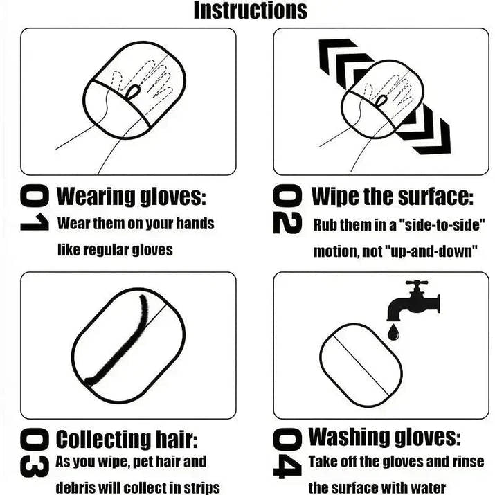 Pet Grooming Magic Gloves