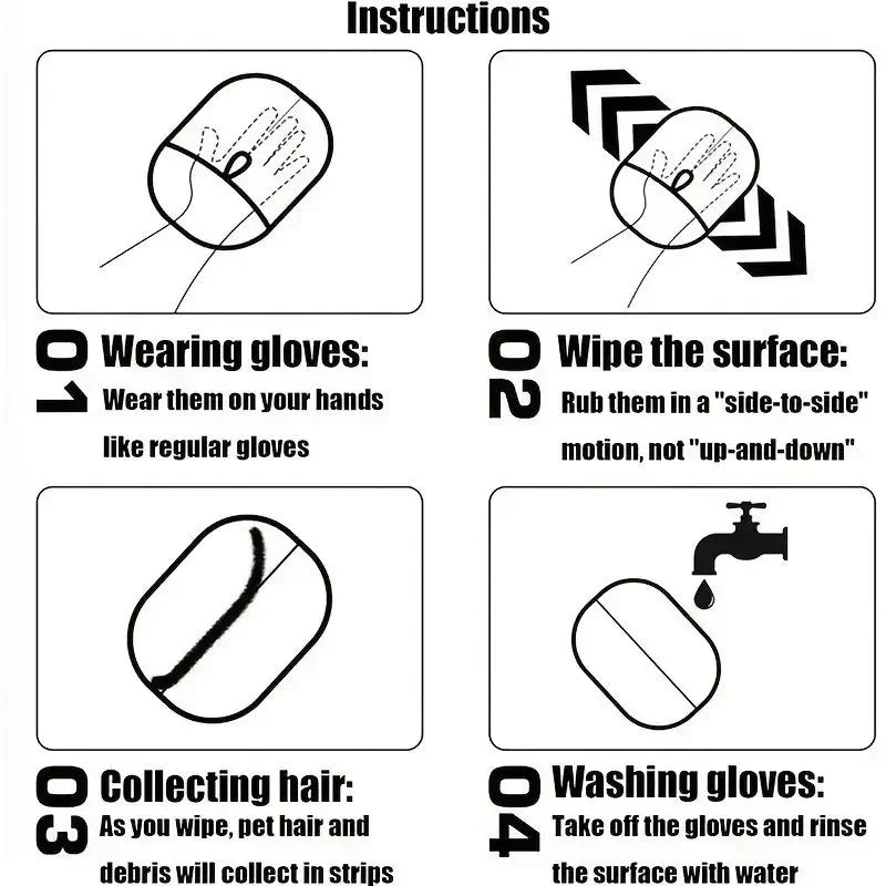 Pet Grooming Magic Gloves