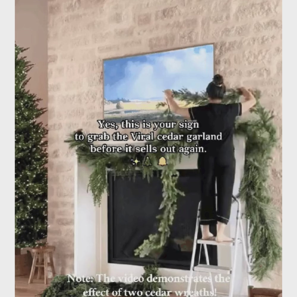 Lifelike Cedar Garland for Holiday Elegance™ video