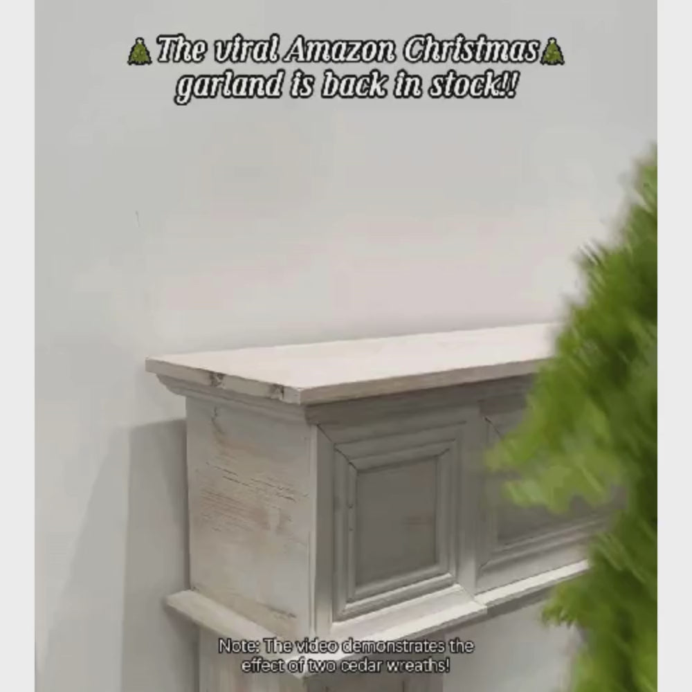 Lifelike Cedar Garland for Holiday Elegance™ video