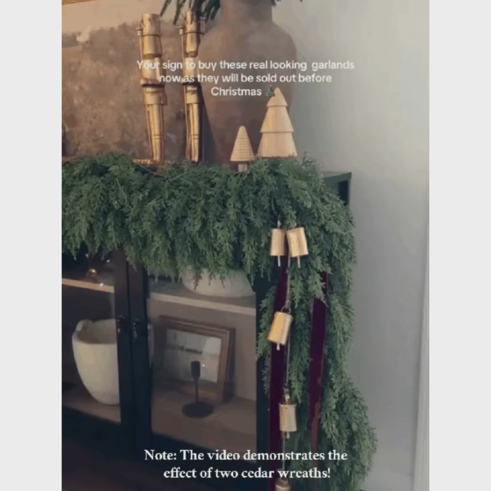 Lifelike Cedar Garland for Holiday Elegance™ video